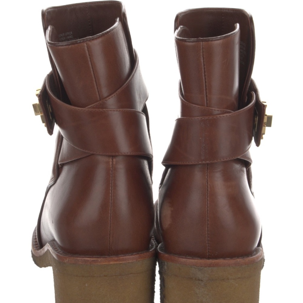 Tory Burch Brown Leather Ankle Boots - Picture 4 of 4